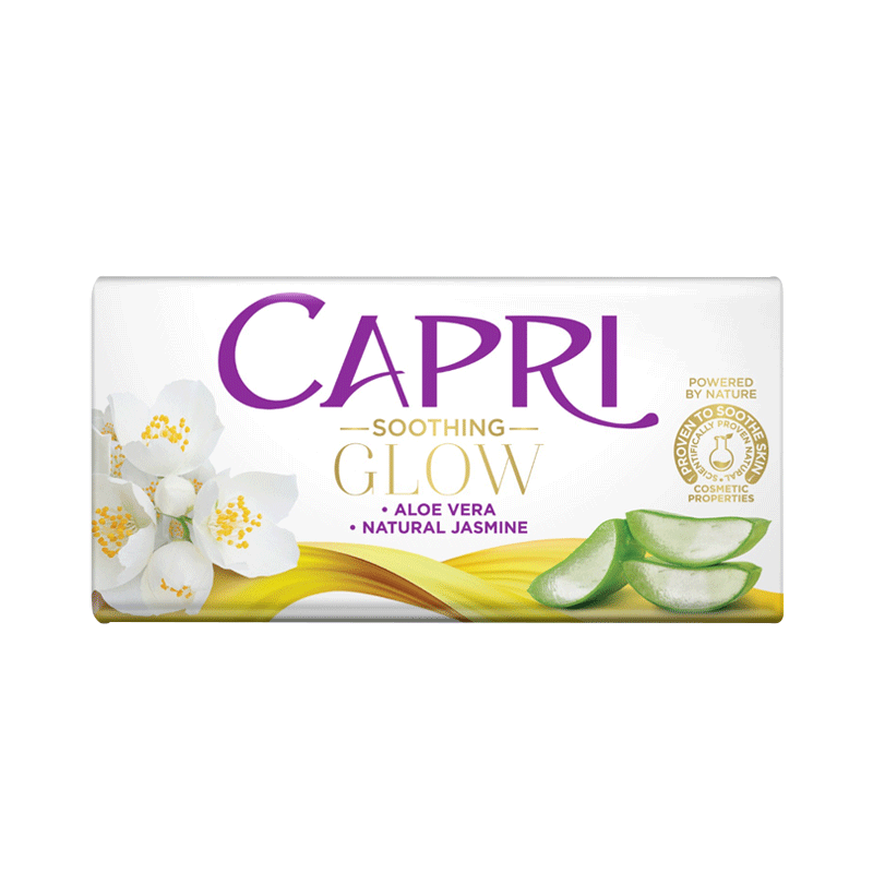 CAPRI SOAP GLOW ALOE VERA NATURAL JASMINE 120GM