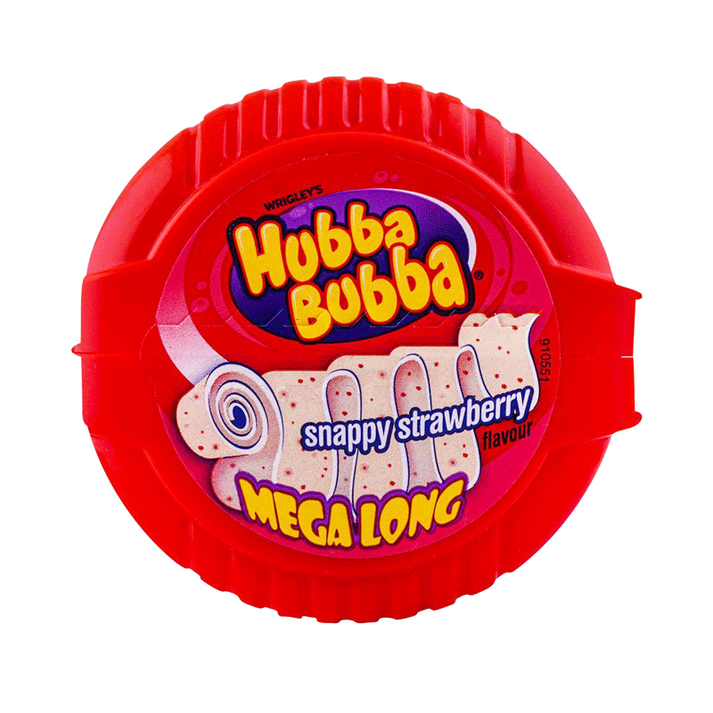 HUBBA BUBBA GUM STRAWBERRY MEGA LONG 56GM