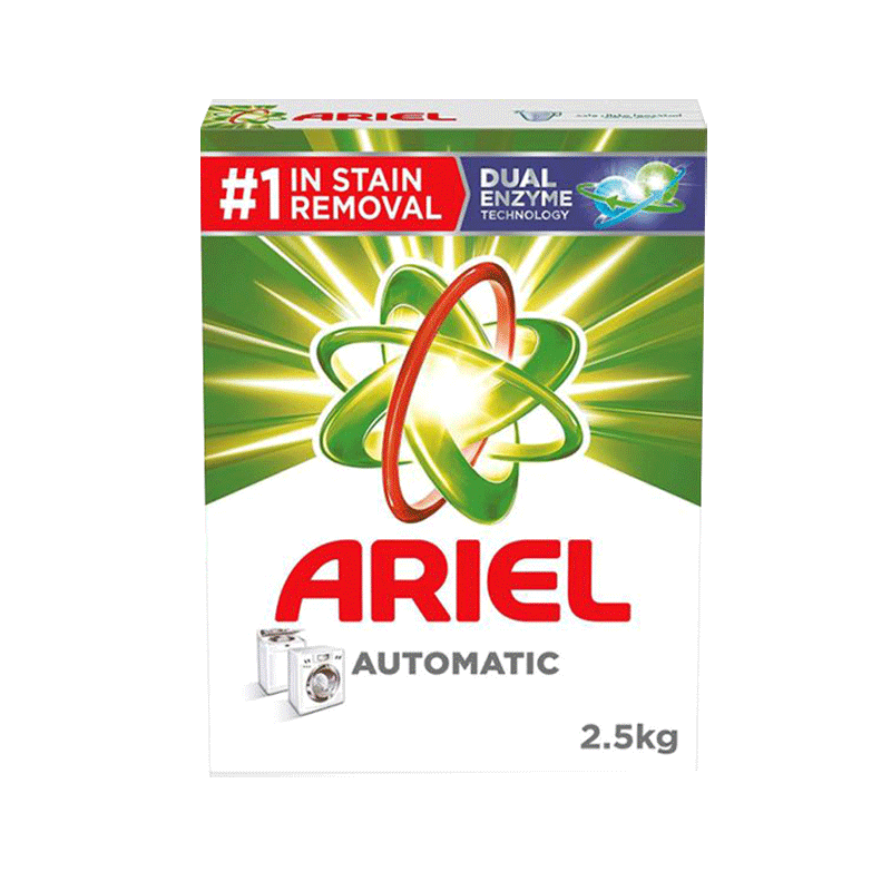 ARIEL DETERGENT POWDER CONCENTRATED AUTOMATIC 2.5KG