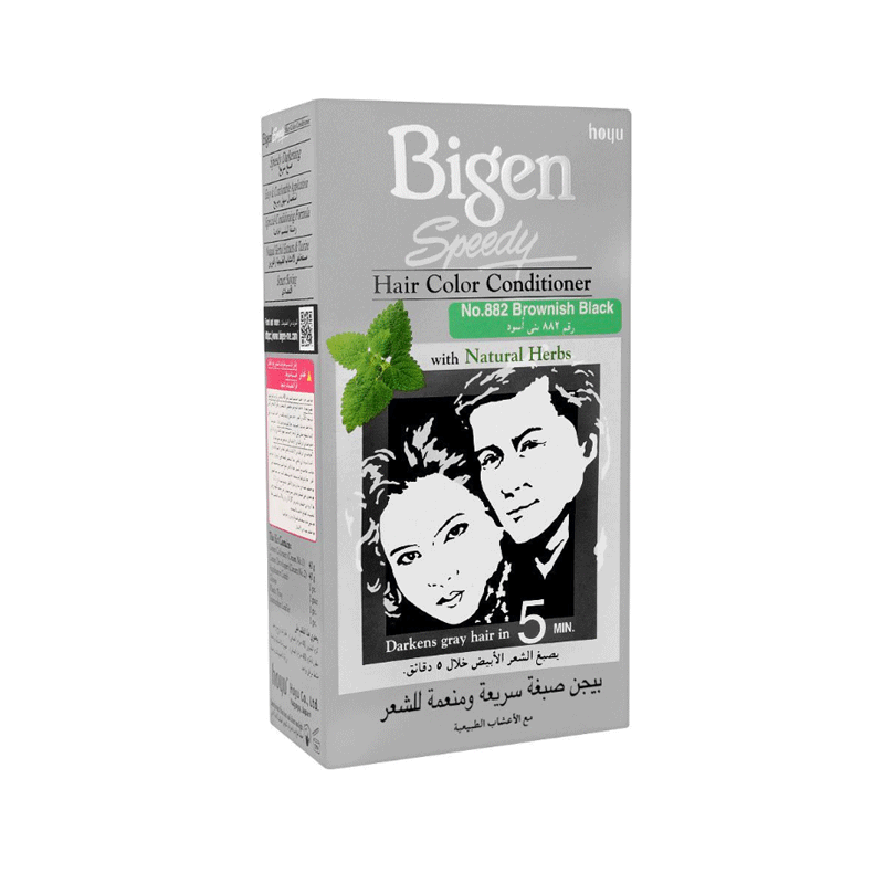 BIGEN HAIR COLOUR NO 882 BROWNISH BLACK