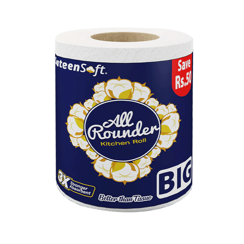 SATEENSOFT TISSUE ALL ROUNDER KITCHEN ROLL BIG