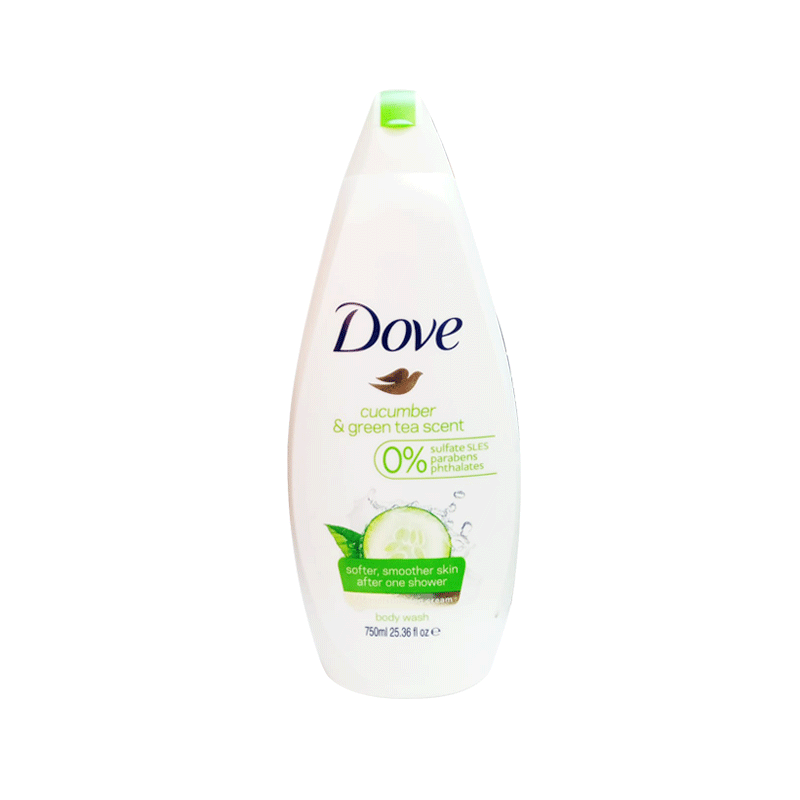 DOVE BODY WASH CUCUMBER & GREEN 750ML IMP