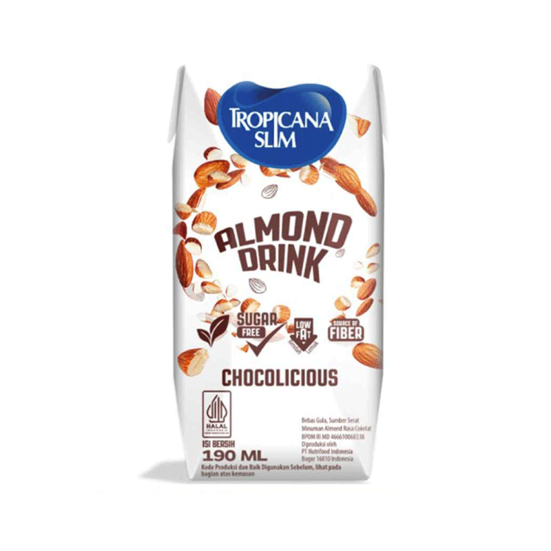 TROPICANA SLIM ALMOND DRINK SUGAR FREE 190ML