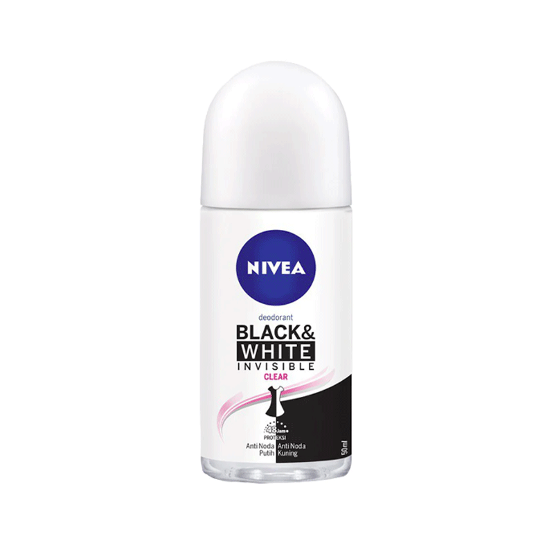 NIVEA ROLL ON BLACK & WHITE INVISIBLE CLEAR 50ML