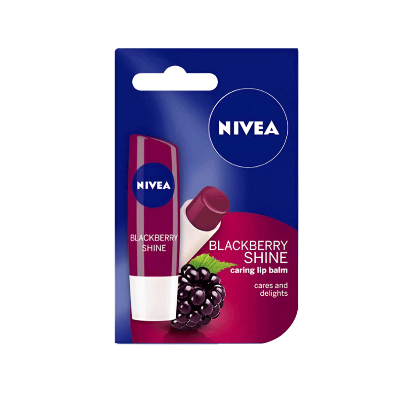 NIVEA LIP BALM ASST 5.5ML BLACKBERRY