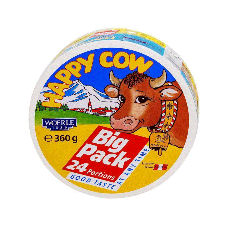 HAPPY COW CHEESE B.PACK 24POR.360G