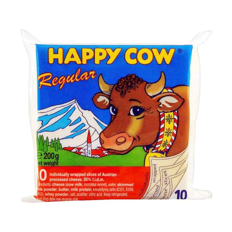 HAPPY COW CHEESE REG 10PCS 200G