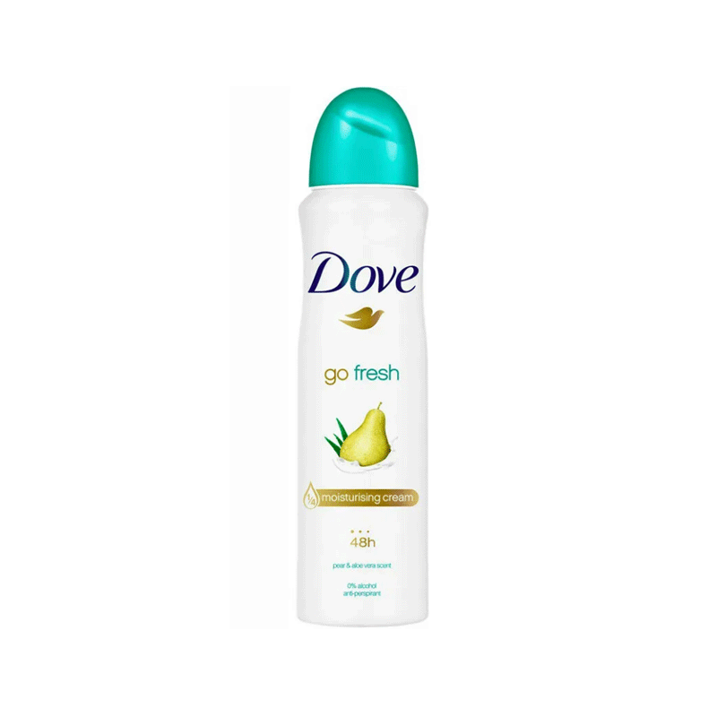DOVE BODY SPRAY GO FRESH PEAR N ALOEVERA SCENT 250ML