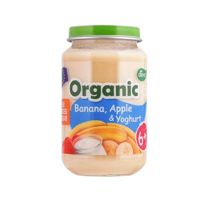 DEVA BABY FOOD BANANA, APPLE AND YOGHURT 200GM