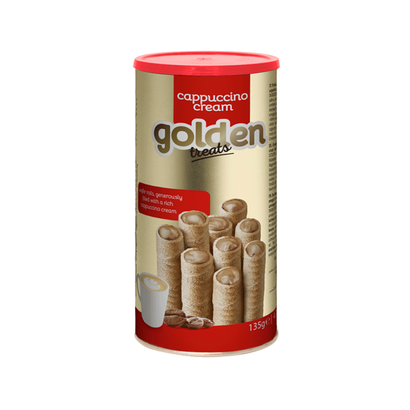 GOLDEN TREAT WAFERS CAPPUCCINO CREAM 300GM