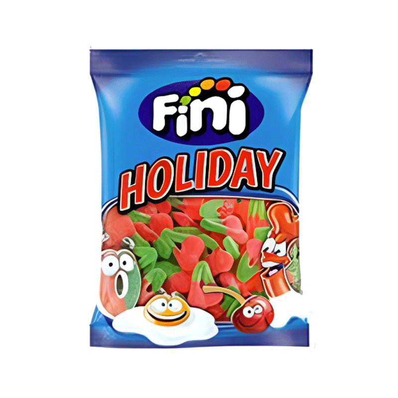 FINI JELLY SOUR CHERRIES HOLIDAY 75GM