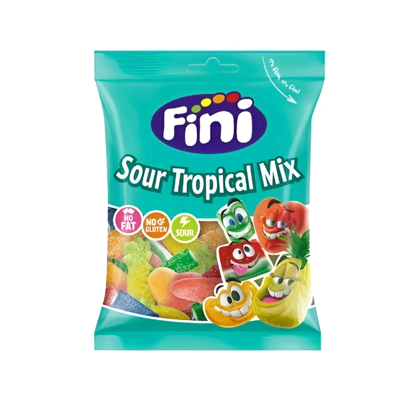 FINI JELLY SOUR TROPICAL MIX 75GM