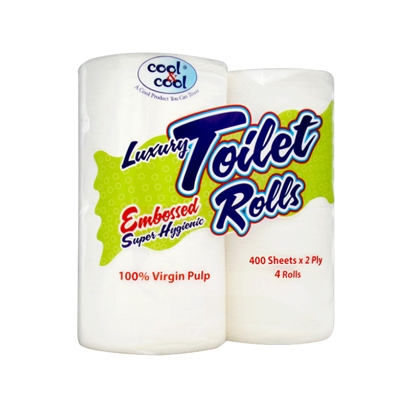 COOL & COOL LUXURY TOILET ROLLS PACK OF 4
