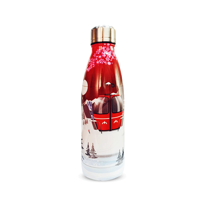 NH.C THERMIC STEEL WATER BOTTLE CHRISTMAS, MODEL 91-24 1PCS