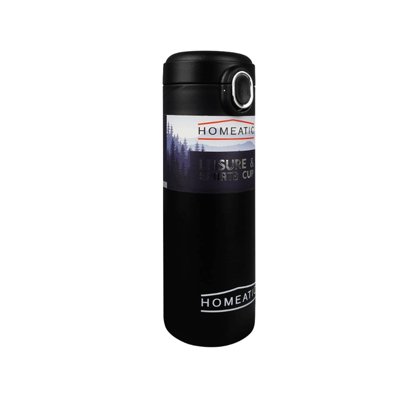 HOMEATIC STEEL WATER BOTTLE 400ML, MODEL HKD-8003 1PCS