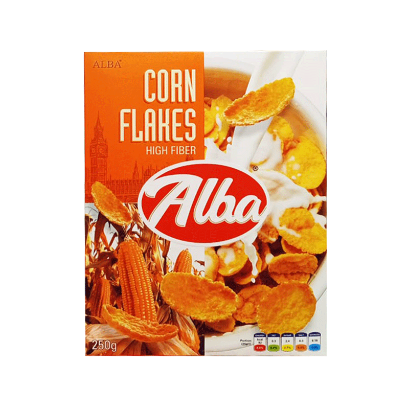 ALBA CORN FLAKES BOX 250GM