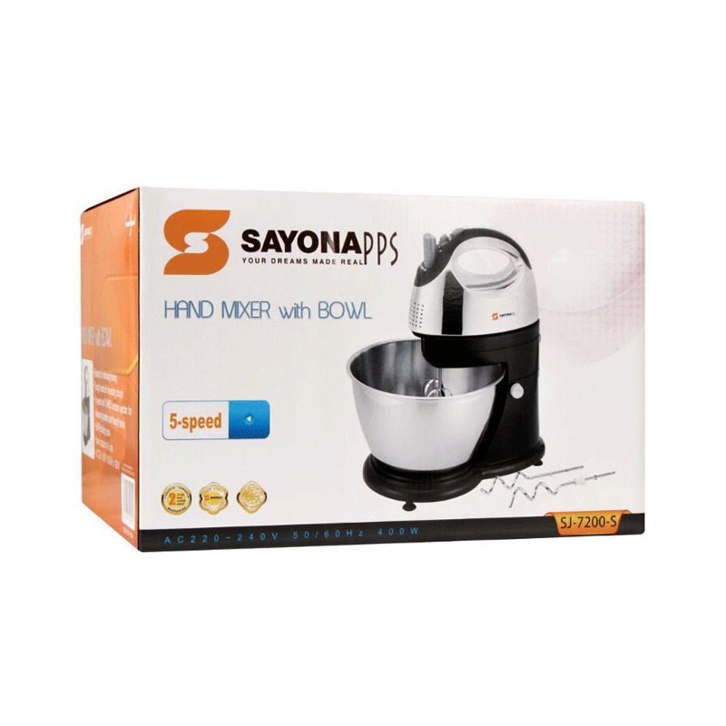 SAYONA HAND MIXER WITH BOLL SJ7200