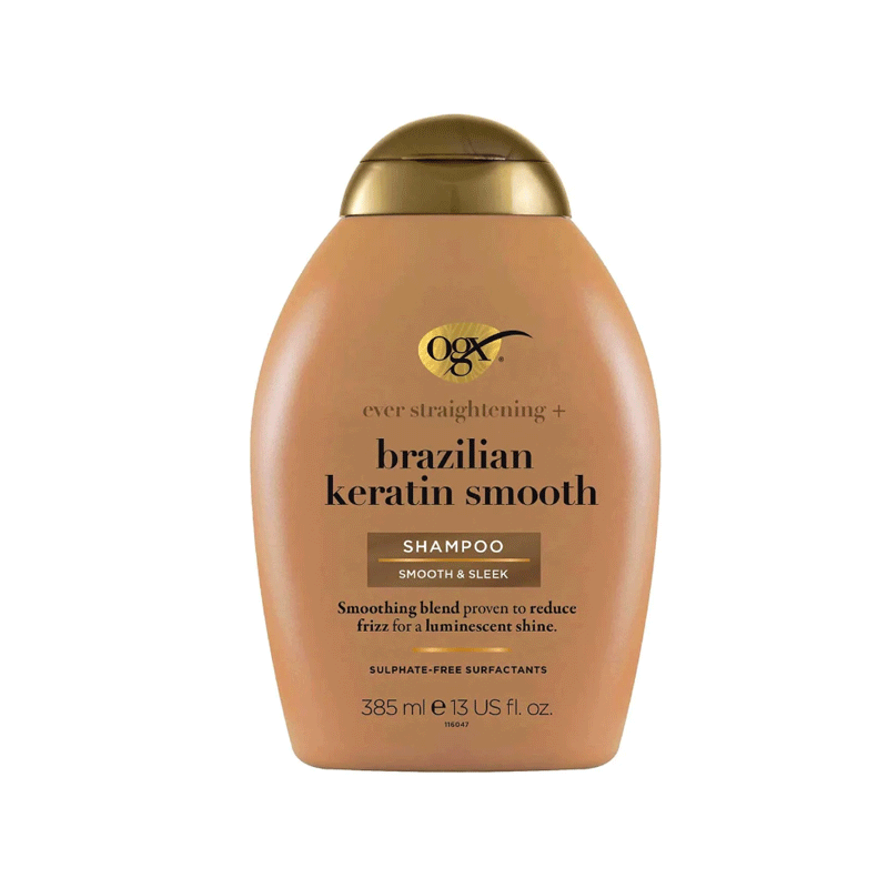 OGX BERAZILIAN KERATIN SMOOTH  SHAMPOO  385ML