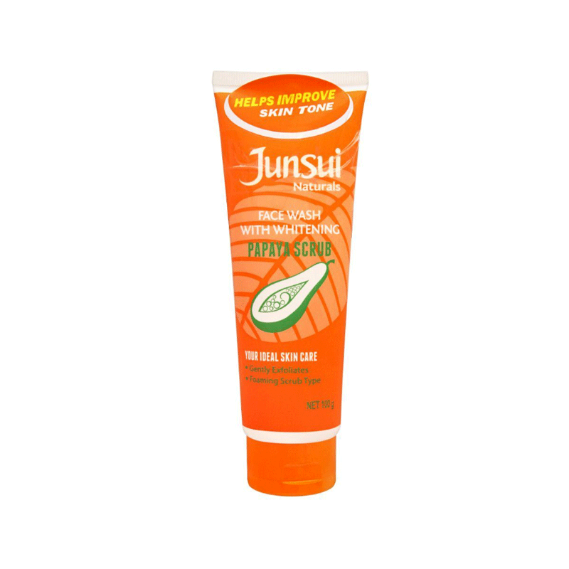 JUNSUI NATURALS FACEWASH WHITENING PAPAYA SCRUB 100GM