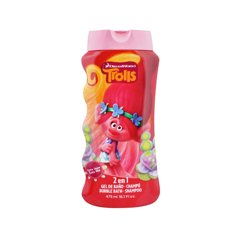 LORENAY TROLLS BUBBLE BATH + SHAMPOO 475ML
