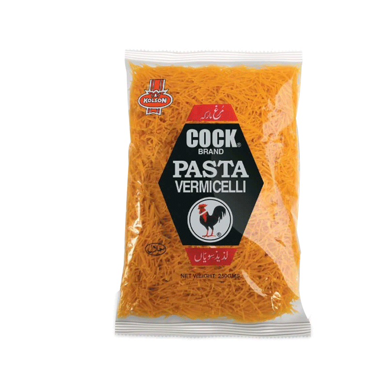 KOLSON COCK BRAND PASTA VERMICELLI 265GM POUCH