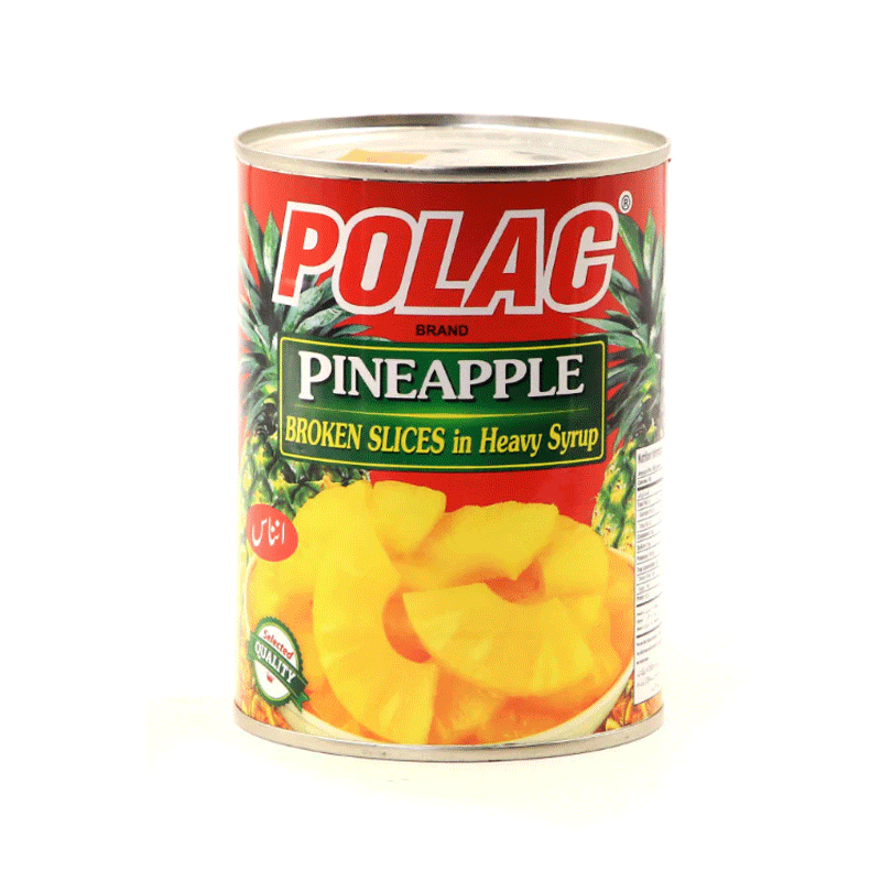 POLAC PINEAPPLE BROKEN SLICES 565GM