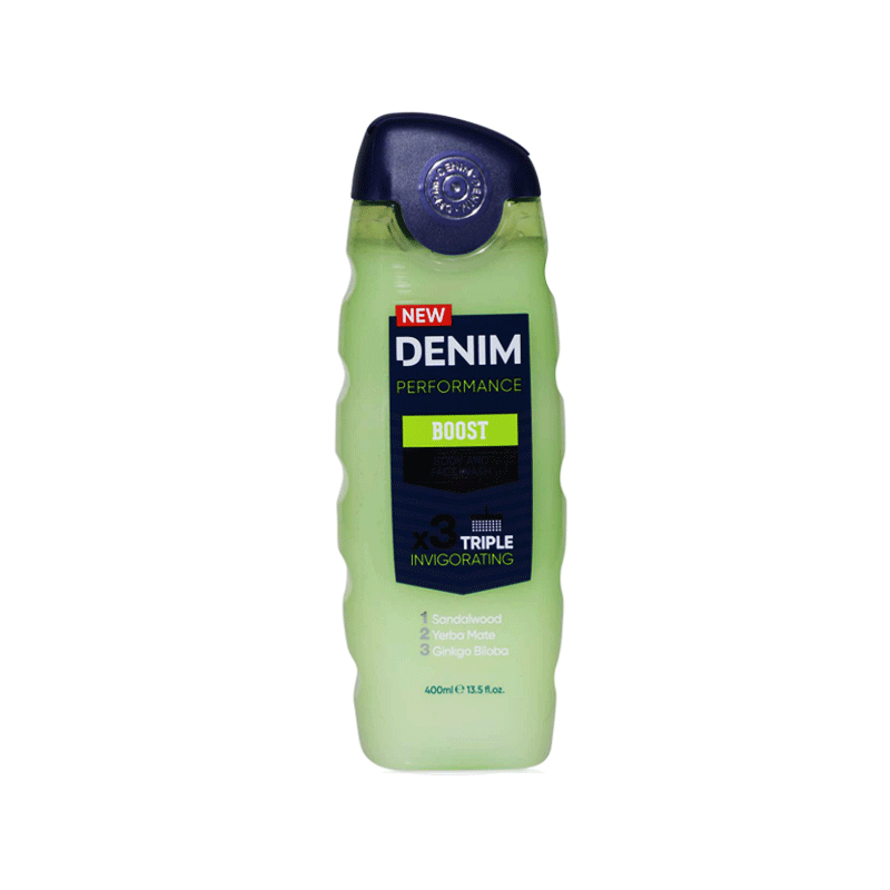 DENIM BOOST BODY AND FACE WASH 400ML