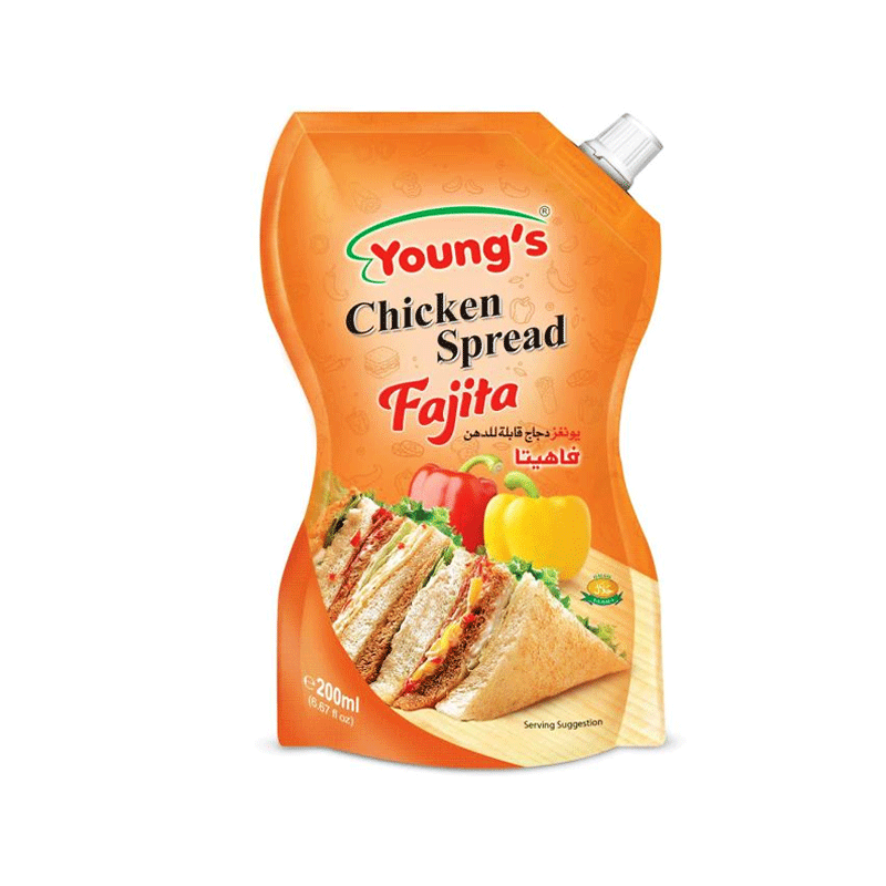 YOUNG`S CHICKEN SPREAD FAJITA POUCH 200ML
