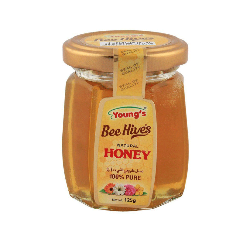 YOUNG`S BEE HIVES NATURAL HONEY 125GM