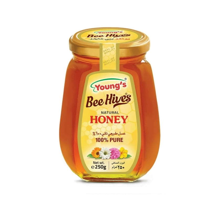 YOUNG`S BEE HIVES NATURAL HONEY 250GM
