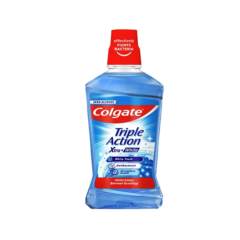 COLGATE MOUTHWASH TRIPLE ACTION EXTRA WHITE 500ML POLAND