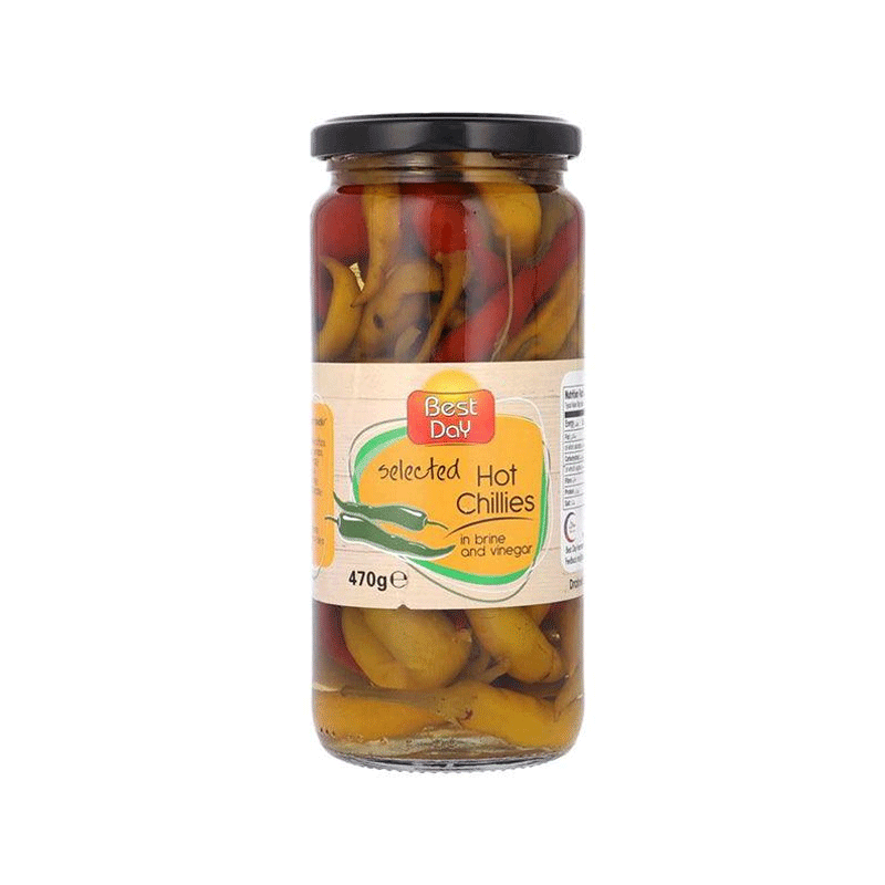 BEST DAY HOT CHILLIES 470GM