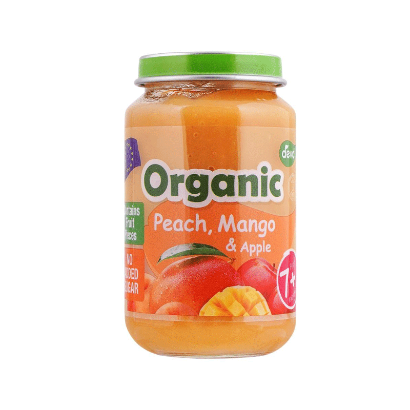 DEVA BABY FOOD ORGANIC PEACH MANGO APPLE 200GM