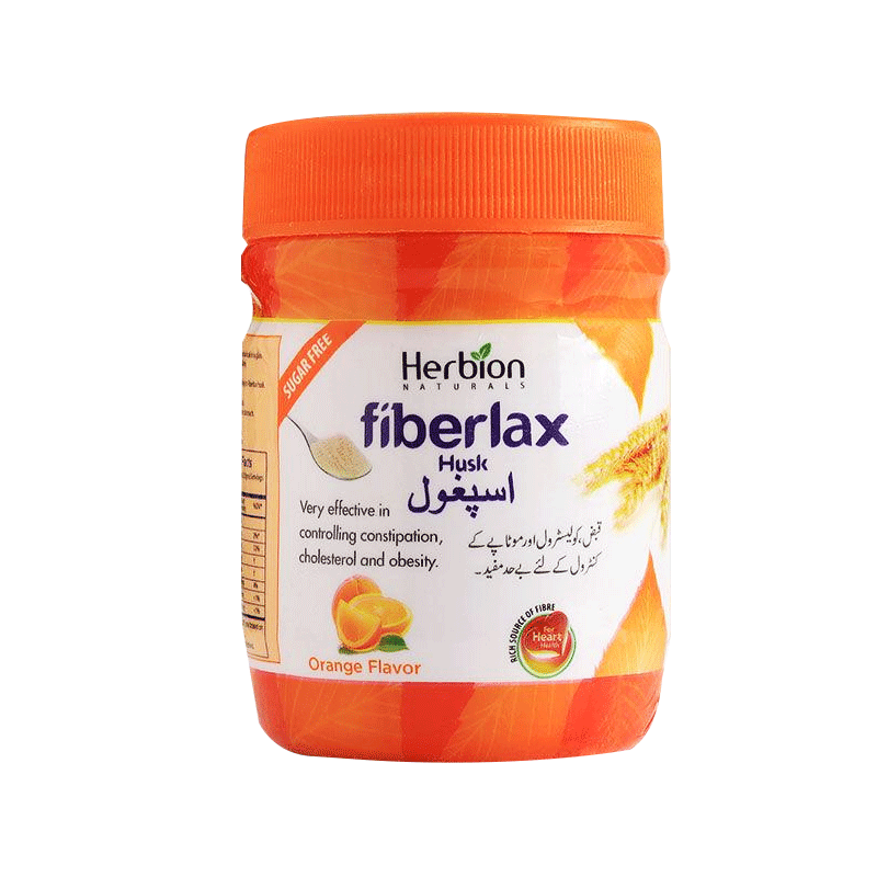 HERBION FIBERLAX ISPAGHOL ORANGE 85GM JAR