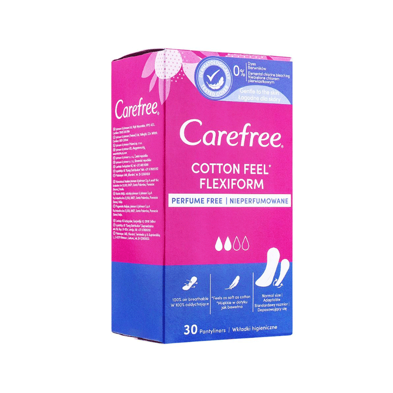 CAREFREE PADS COTTON FEEL 30'S IMP