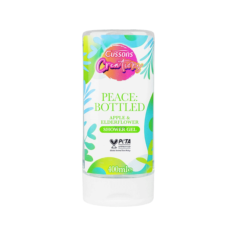 CUSSONS SHOWER GEL PEACE BOTTLED 400ML