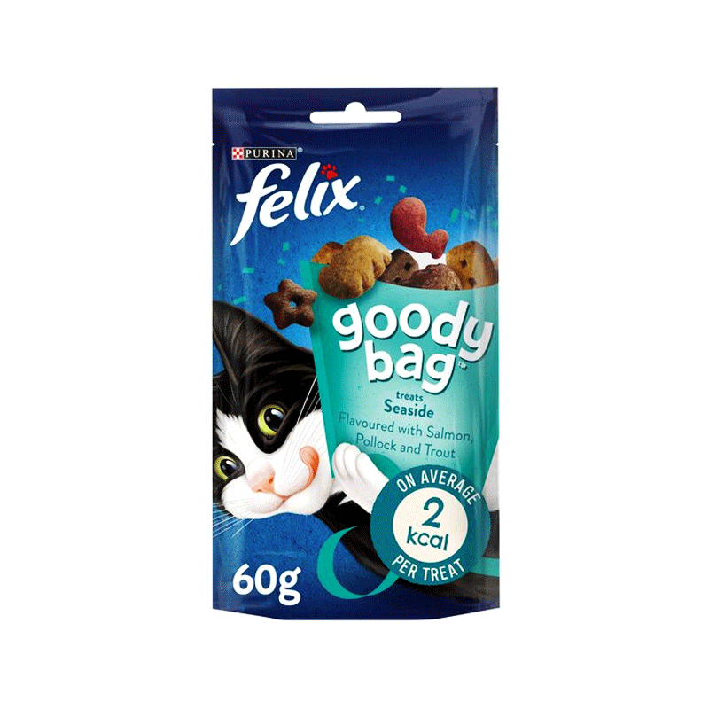 FELIX CAT FOOD SEASIDE WITH SALMON POLLOCK & TROUT  60GM