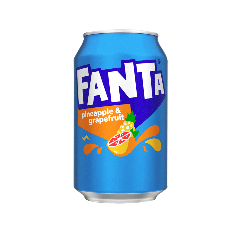 FANTA DRINK CAN PINEAPPLE & GRAPEFRUIT 330ML IMP