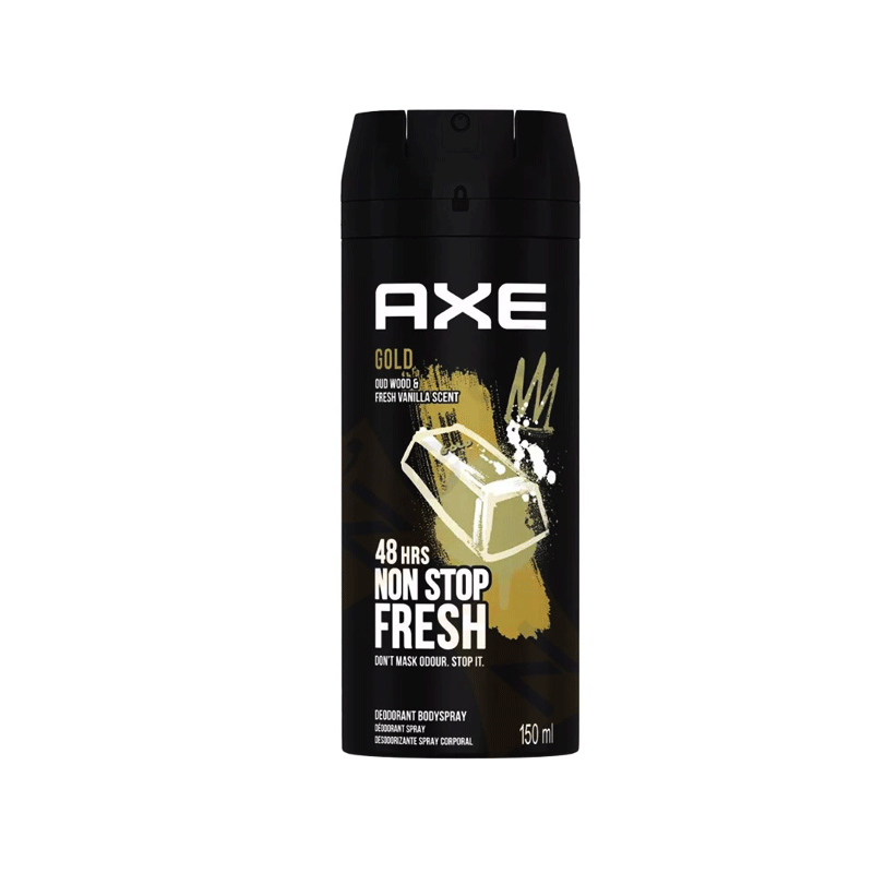 AXE BODY SPRAY GOLD OUD FRESH VANILLA 150ML
