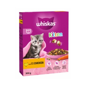 WHISKAS KITTEN 2-12 MONTH CHICKEN 300GM