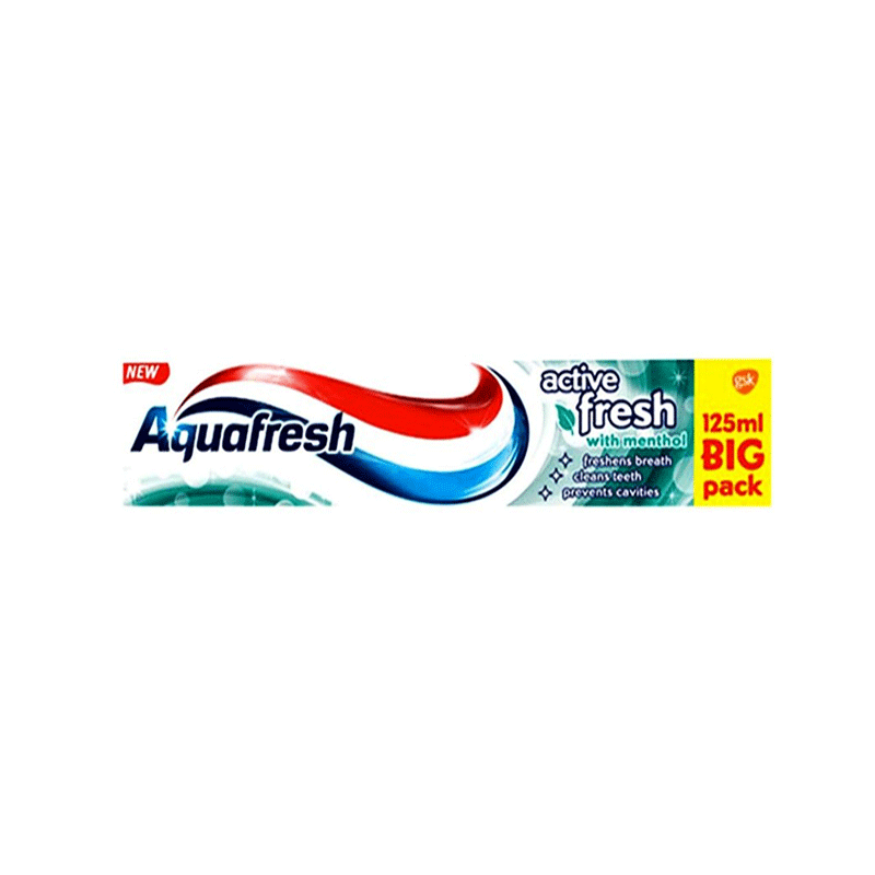AQUAFRESH TOOTHPASTE  ACTIVE FRESH MENTHOL 100ML