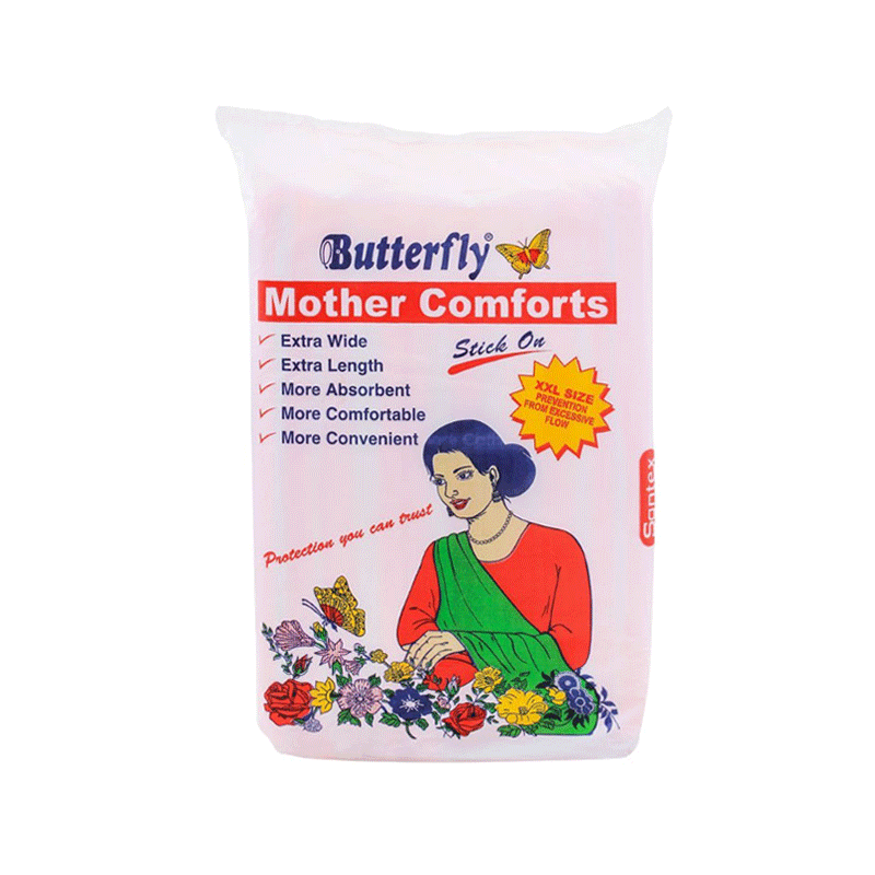 BUTTERFLY MOTHER COMFORT STICK ON XXL 10S