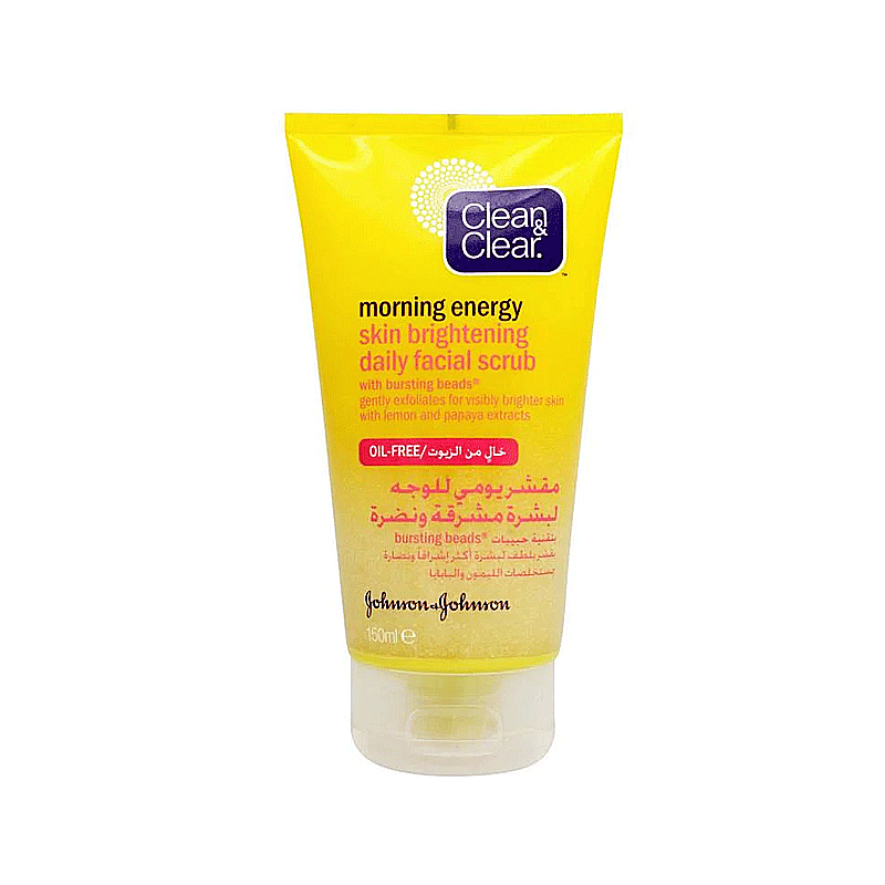 CLEAN & CLEAR FACIAL SCRUB MORNING ENERGY OIL FREE 150ML