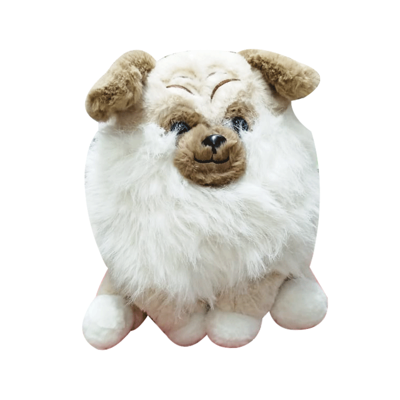 STUFF TOY DOG FURR MED