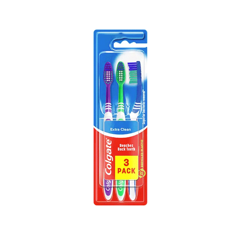 COLGATE TOOTH BRUSH EXTRA CLEAN SOFT TRIPLE PACK
