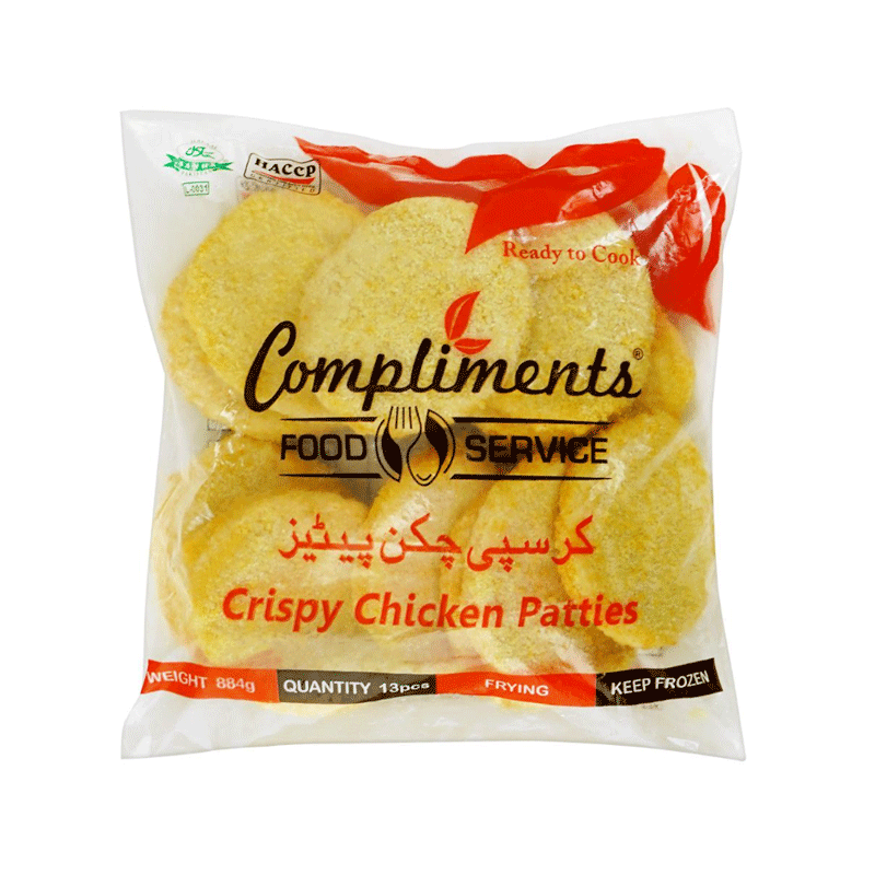 MENU COMPLIMENTS CRISPY CHICKEN PATTIES 884GM