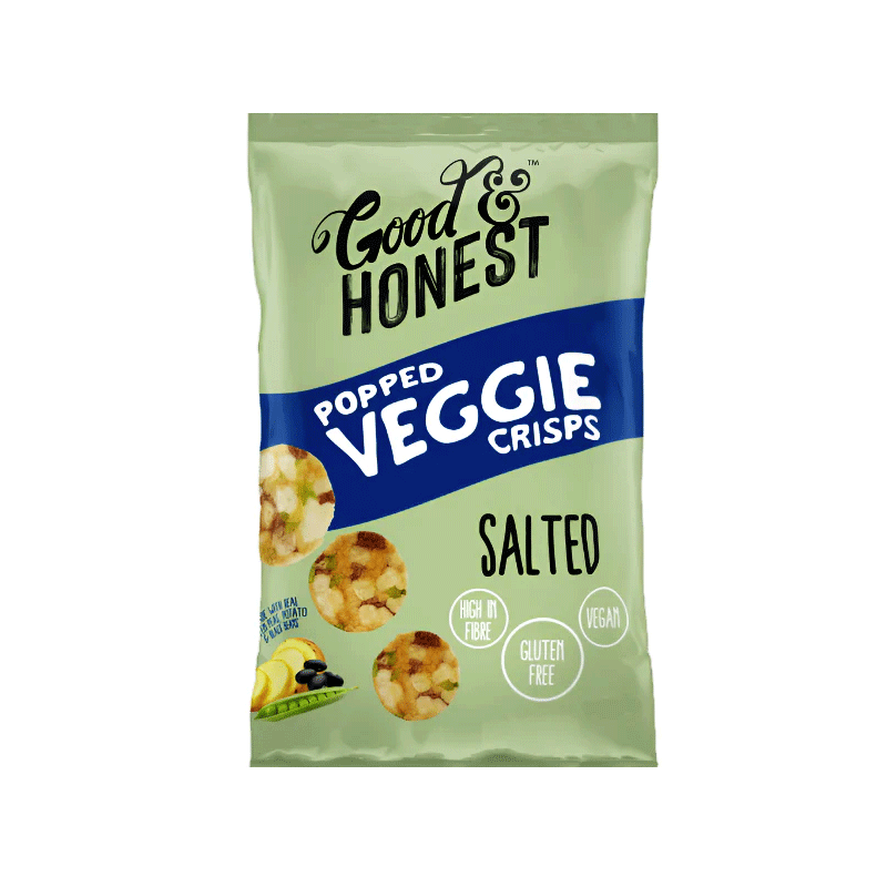 POPPED VEGGIE CRISPS SALTED 75GM