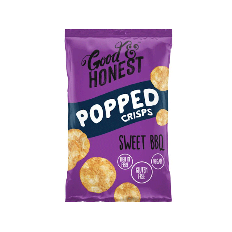 POPPED CRISPS SWEET BBQ 75GM