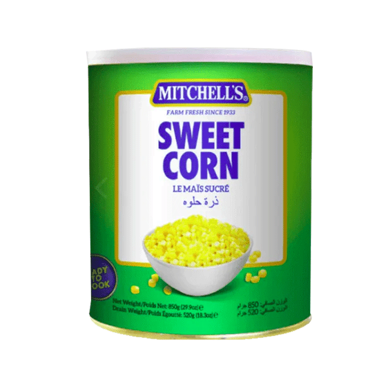 MITCHELLS SWEET CORN 850GM