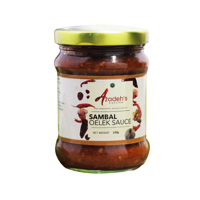 AZADEHS CUISINE SAMBAL OELEK SAUCE 220GM